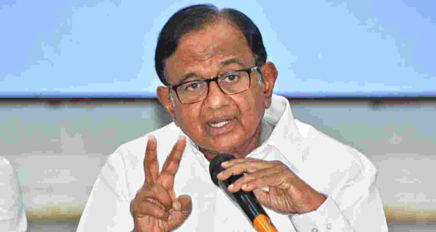 Senior Congress leader and former finance minister P Chidambaram.