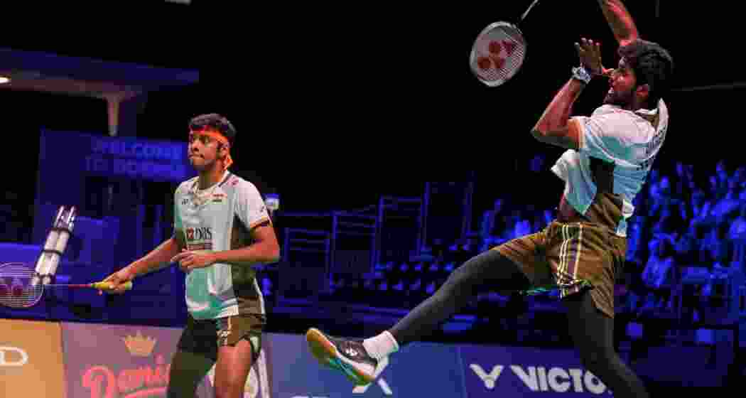 Satwiksairaj Rankireddy and Chirag Shetty in action during a recent tournament.