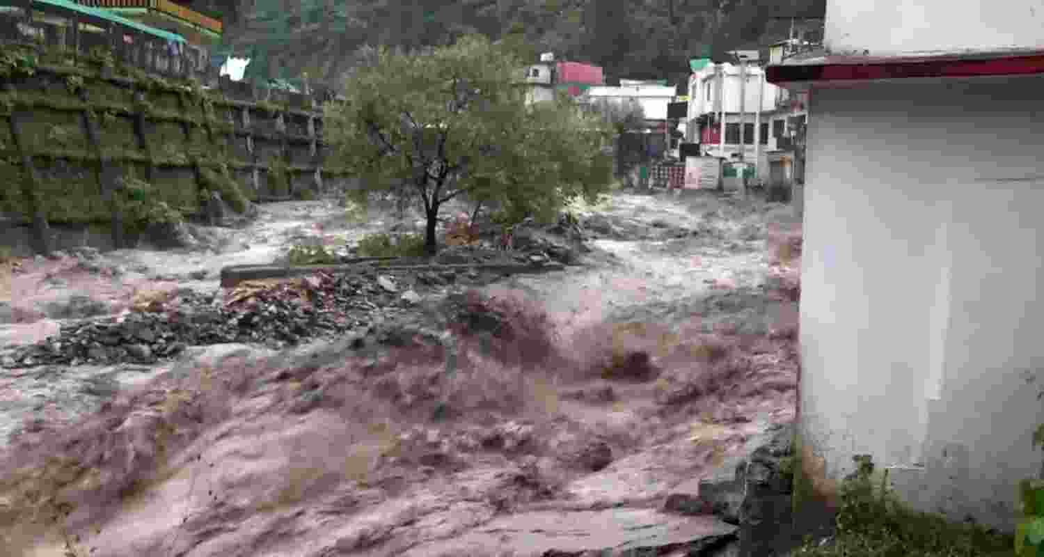 Heavy rain in Dehradun triggered a cloudburst in Dehradun, damaging houses and roads and washing away shops and cars. 