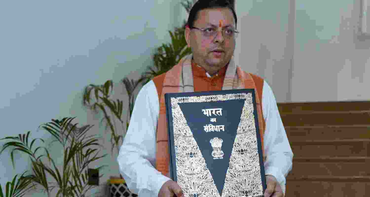 A file photo of Uttarakhand Chief Minister Pushkar Singh Dhami.