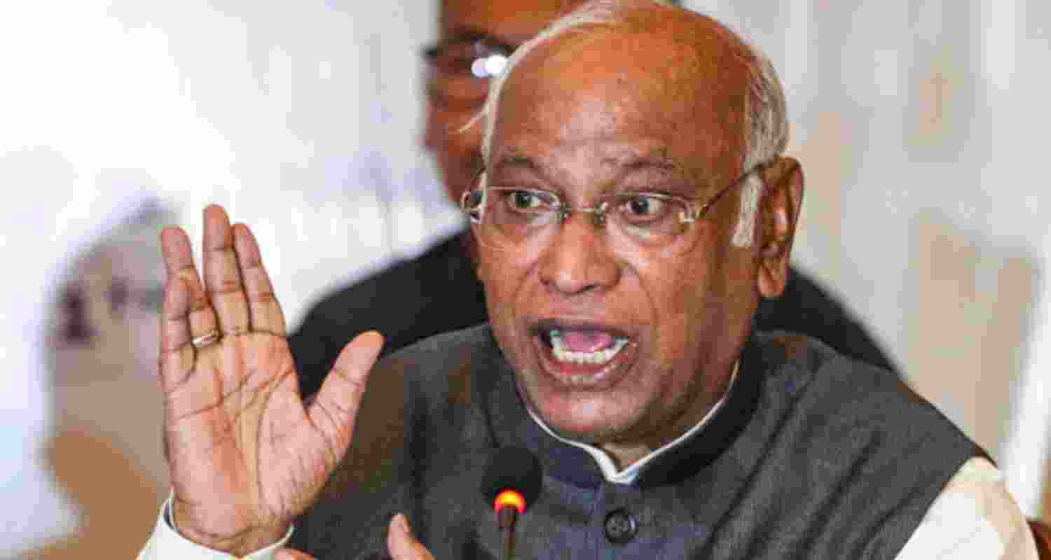 Congress chief Mallikarjun Kharge attacks PM Modi over his Rajya Sabha speech, accusing him of avoiding answers, lacking vision, and weakening democracy.