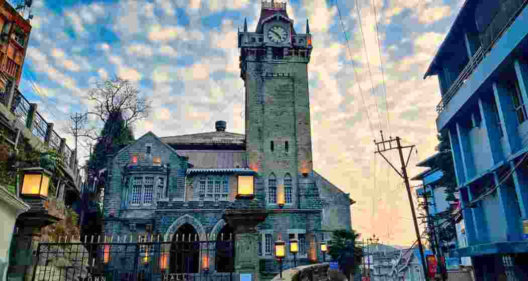 The British-era Capital Hall and Clock Tower in Darjeeling.