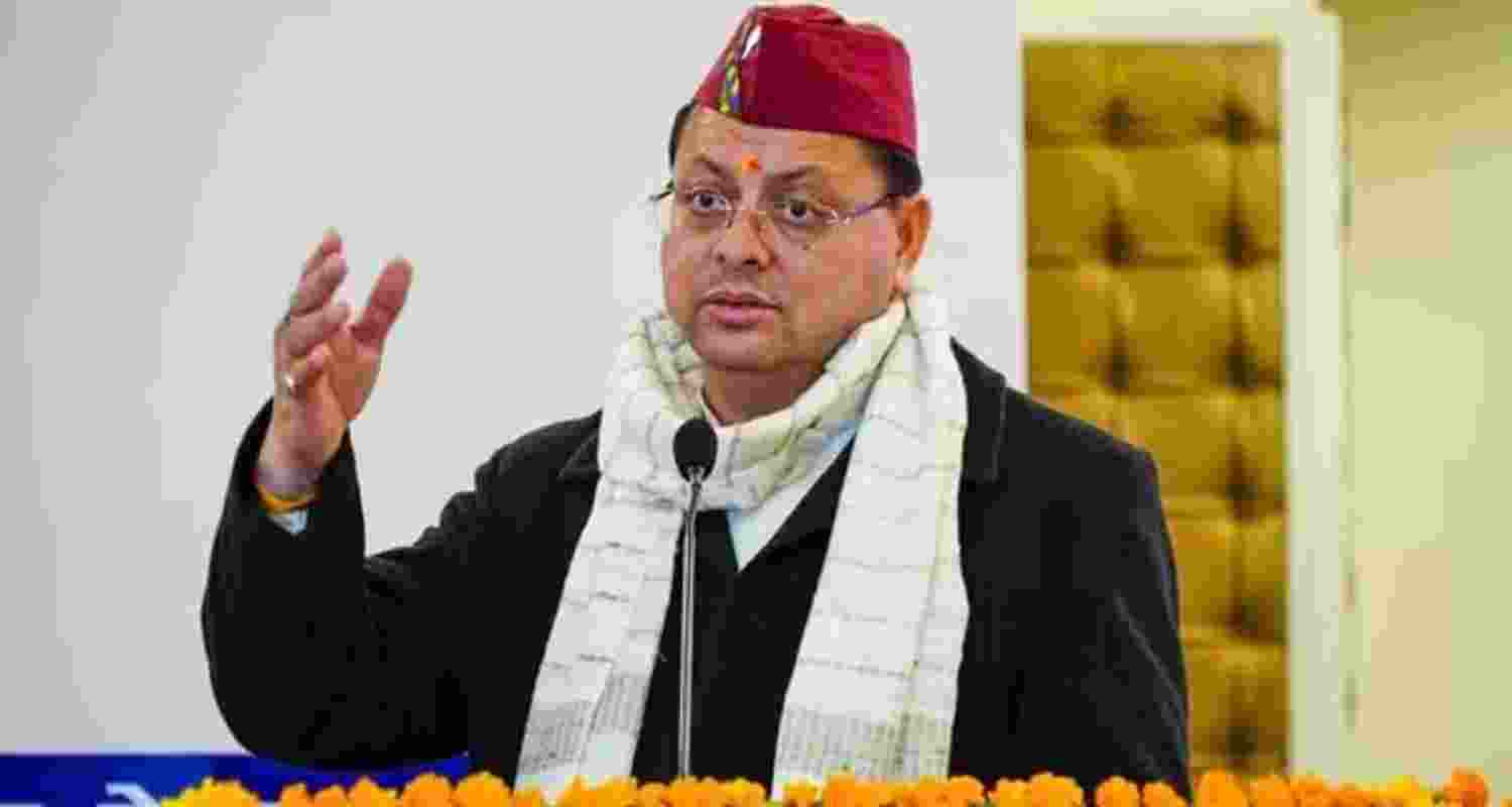 Uttarakhand Chief Minister Pushkar Singh Dhami - file image.