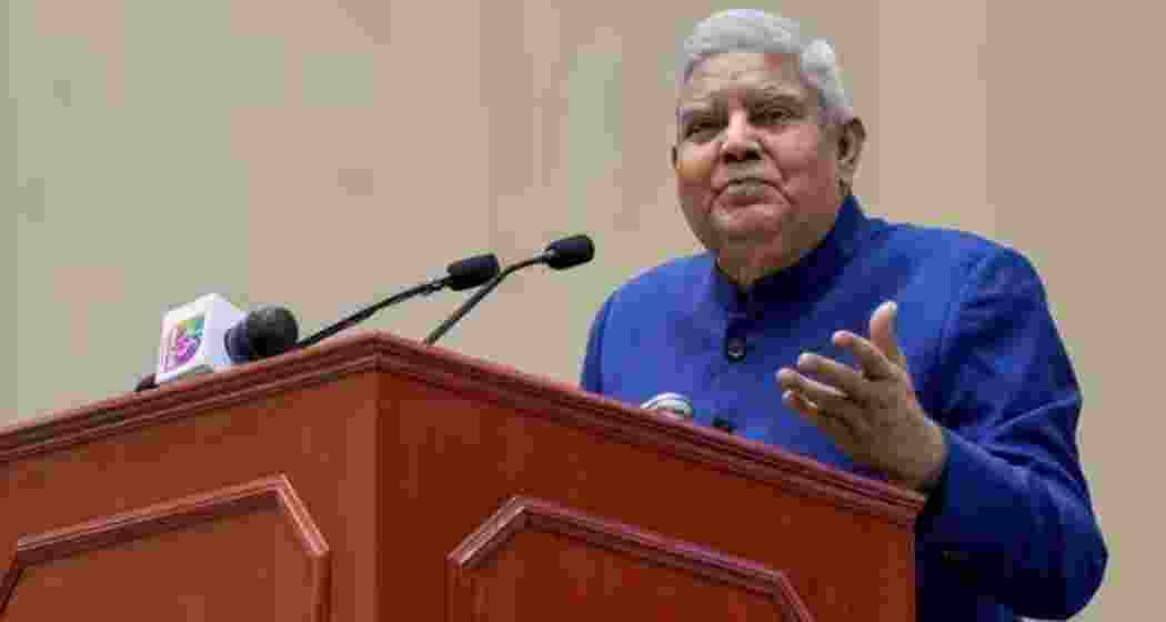 Vice-President Jagdeep Dhankhar. File photo.