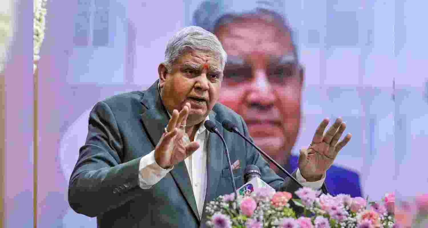 Rajya Sabha Chairman Jagdeep Dhankhar. File photo.