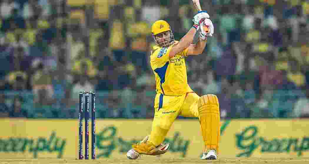 MS Dhoni, in action during Chennai Super Kings’ IPL 2025 match against Lucknow Super Giants at the Ekana Stadium in Lucknow on April 14, where he earned Player of the Match honours.