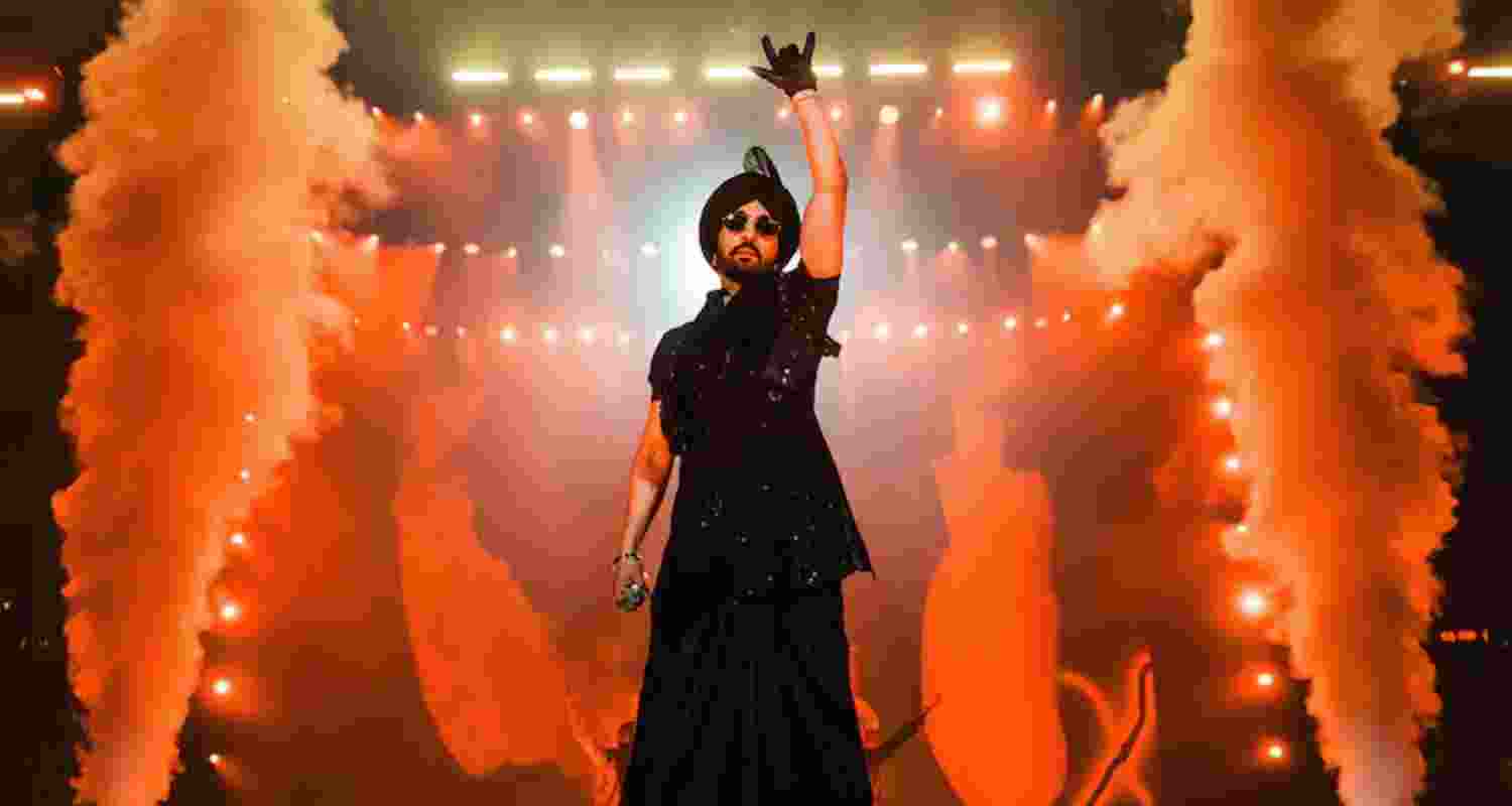 Diljit Dosanjh performs in Kolkata.