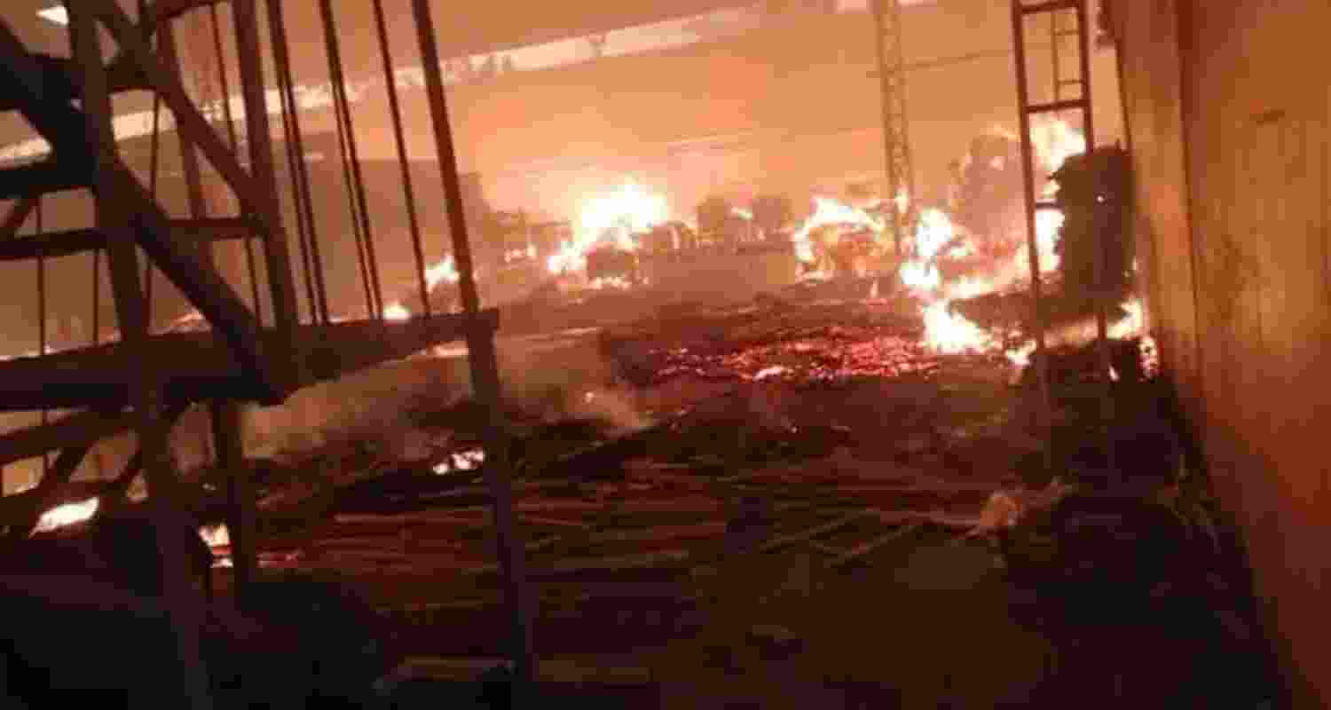 Cashew factory gutted on Diwali night in Odisha