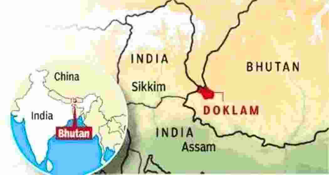 A map marks the strategic location of Doklam, near the India-China-Bhutan tri-junction, which Sikkim plans to open for tourism under the Centre’s Ranbhoomi initiative.