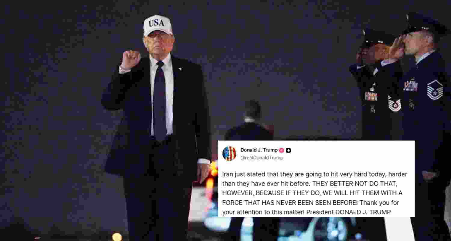 US President Donald Trump warned Iran against escalating attacks after the killing of Supreme Leader Ali Khamenei, threatening an unprecedented military response.