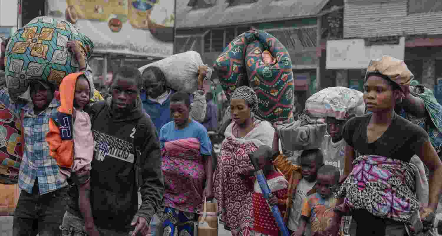 Locals are forced to migrate as violence increases in the city of Goma, Congo.