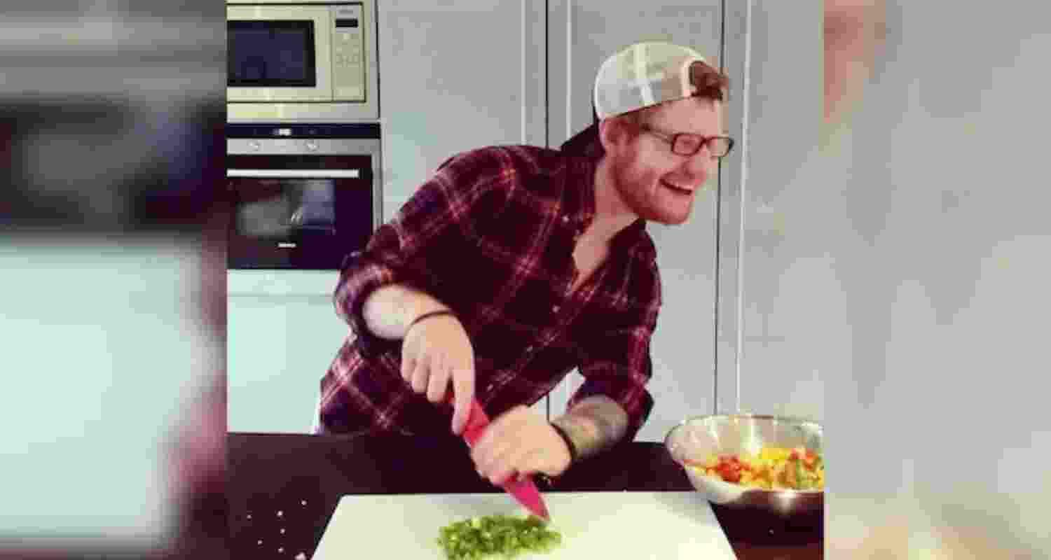 Just Ed Sheeran making fajitas a decade ago.