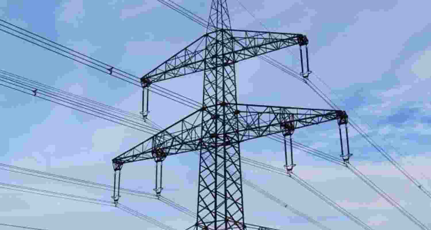 Representational Image of power transmission line. 