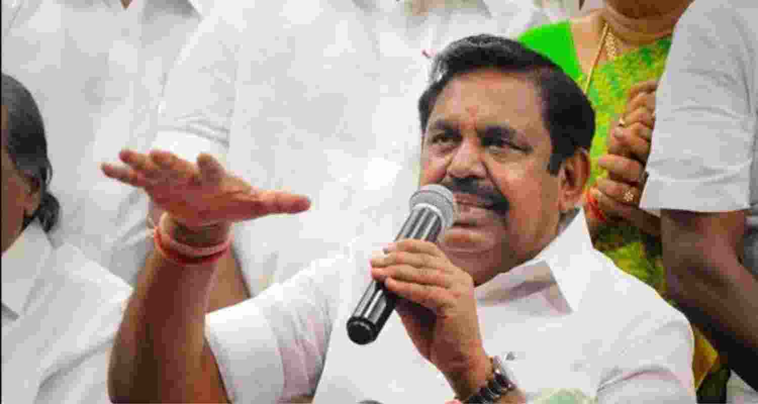AIADMK general secretary Edappadi K Palaniswami - file image.