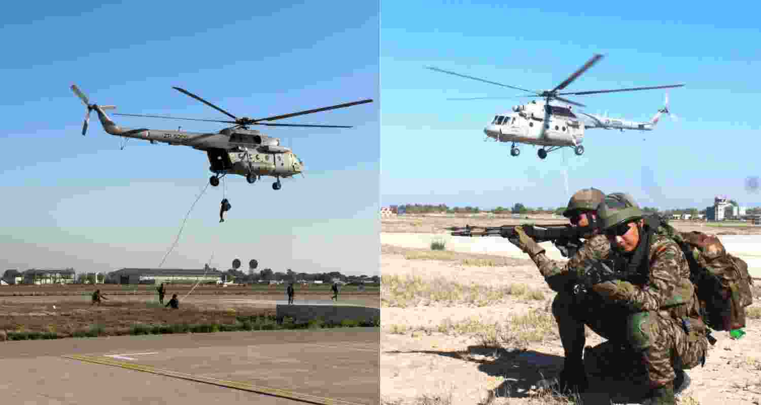 Gandiv Division and IAF conduct Exercise Yojna, showcasing jointmanship, rapid response, and high-intensity heliborne operations day and night.