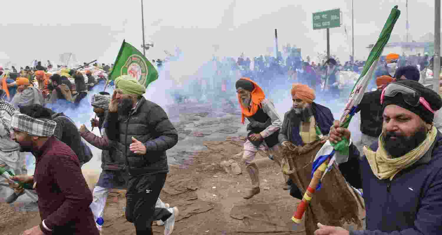 Protestors at the Shambhu border. File Photo.