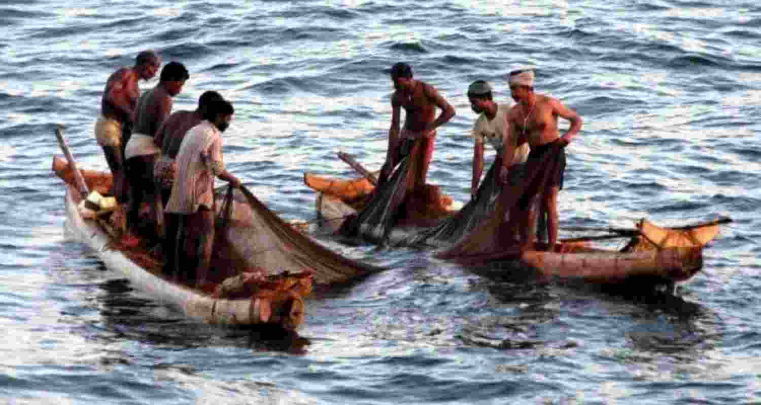 Fishermen in the Indian ocean.