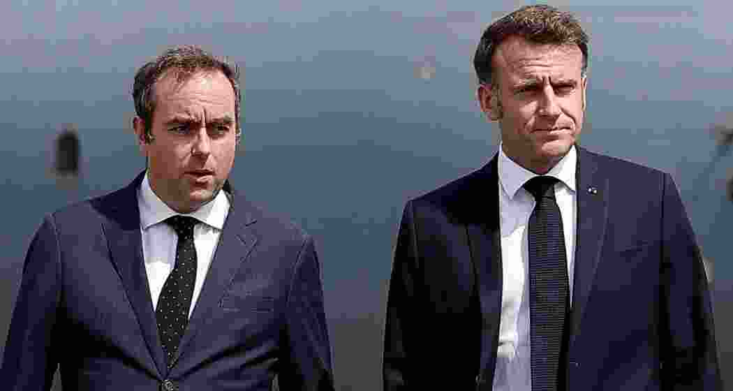 A file photo of French PM Sebastien Lecornu with President Emmanuel Macron.