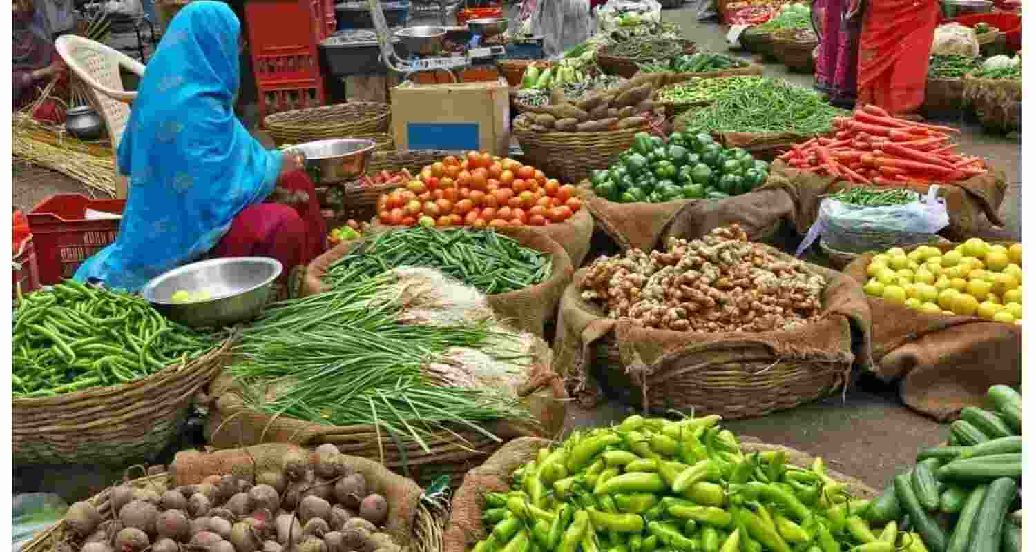 Data released by the National Statistics Office (NSO) on Friday showed the annual food inflation in August 2025 was (-) 0.69 per cent while the inflation in the year-ago period was 3.65 per cent