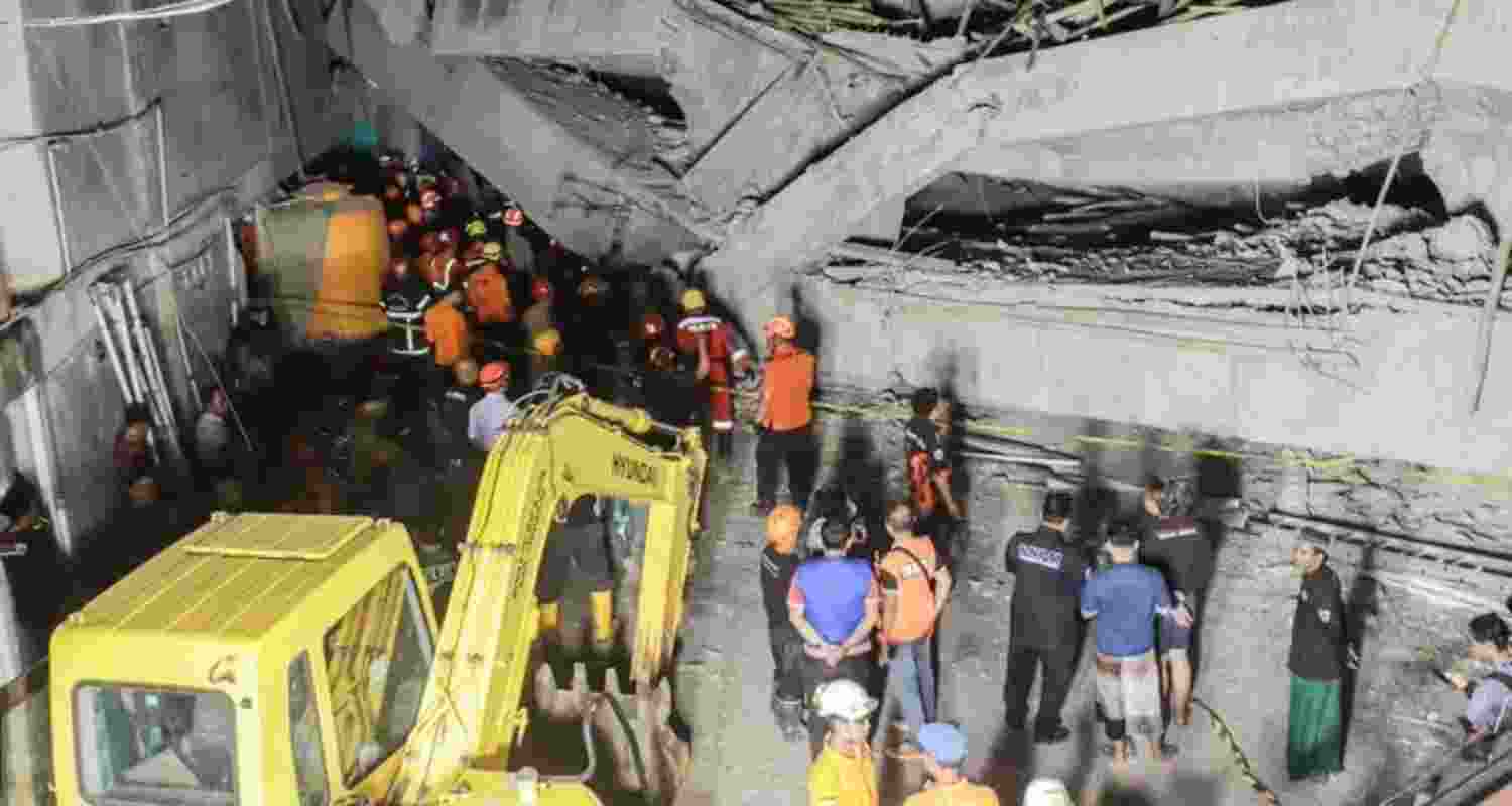 Two bodies of male students who had been hit by the falling debris were recovered on Friday from the main ablution area, said Yudhi Bramantyo, the chief of the national search and rescue agency