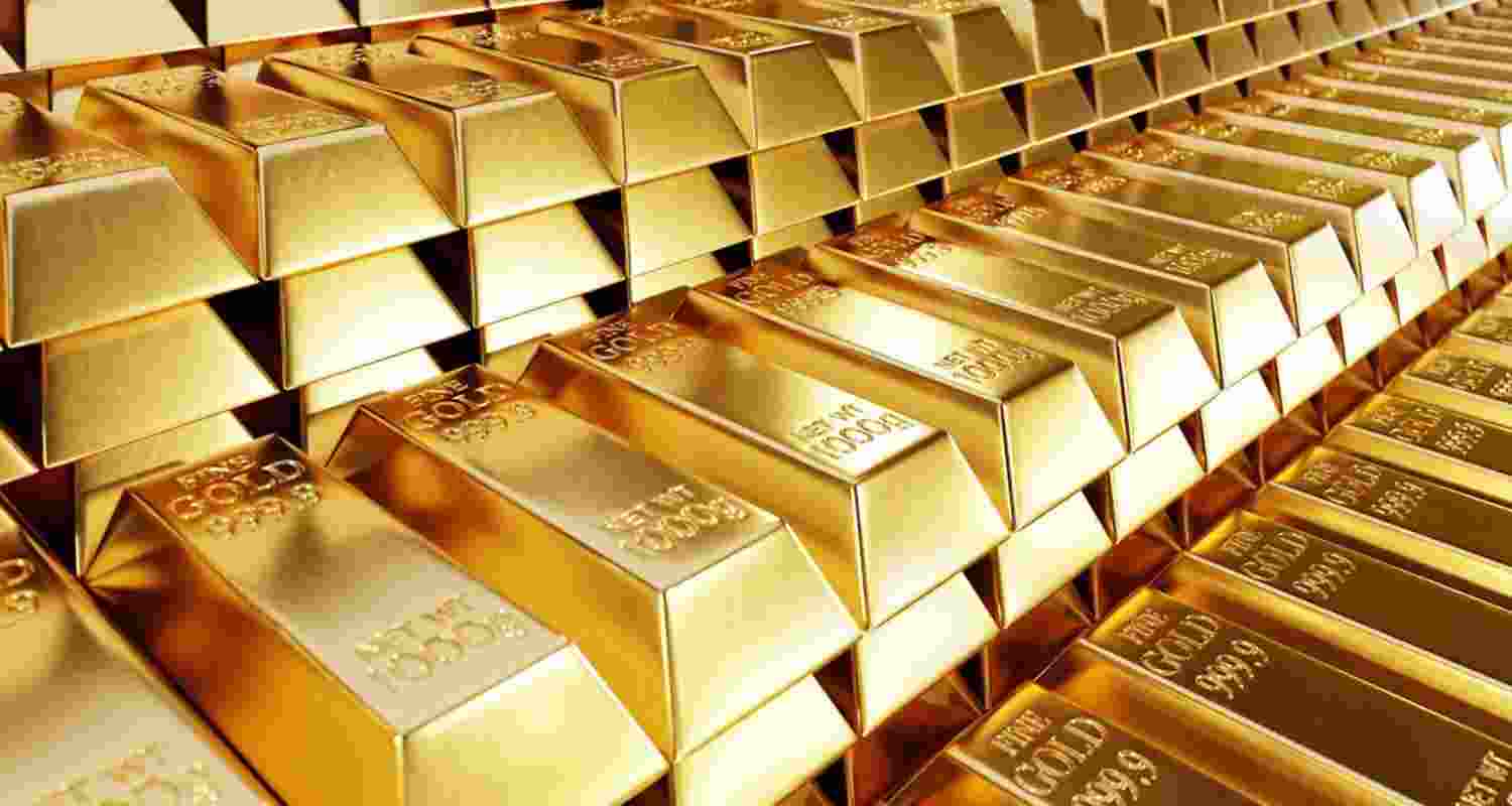 On the MCX, the yellow metal futures for December delivery soared ₹723 or 0.65 per cent to hit a fresh peak of ₹1,10,312 per 10 grams