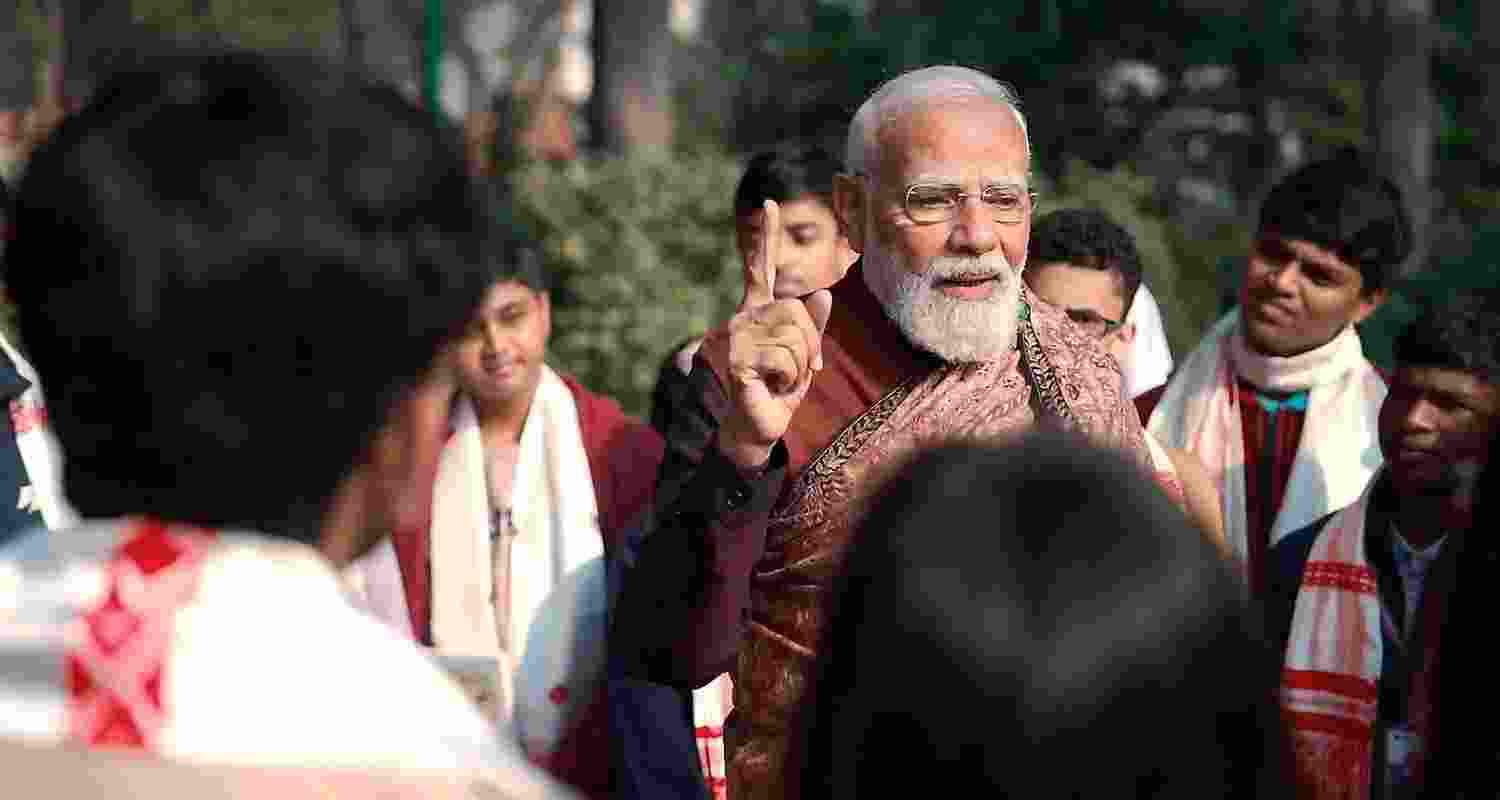 The first edition of the prime minister's interactive programme with school and college students was held at the Talkatora Stadium in February 2018