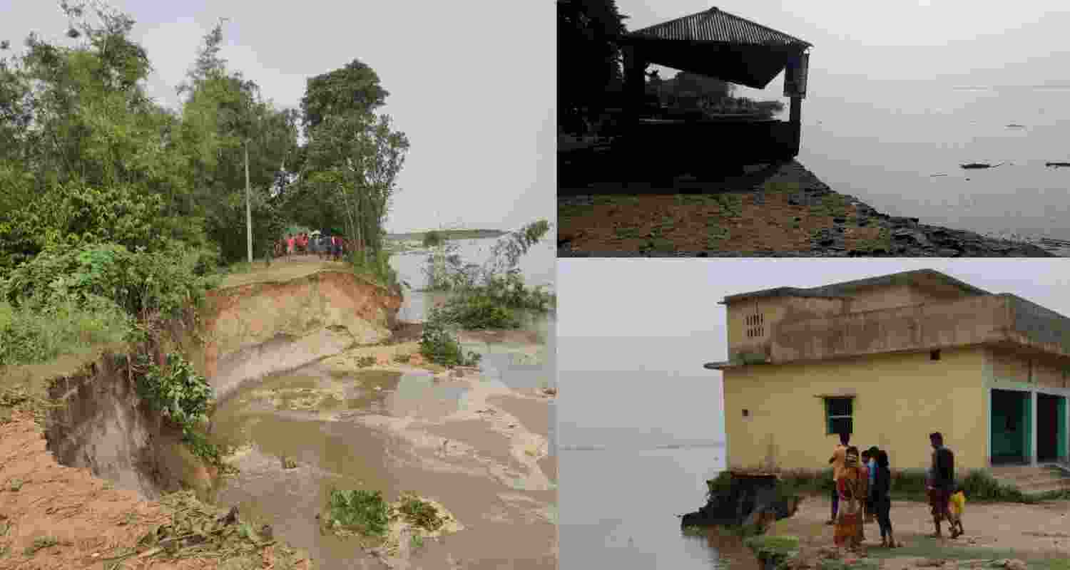 Ganga erosion ravages Malda, Murshidabad; villages on the brink