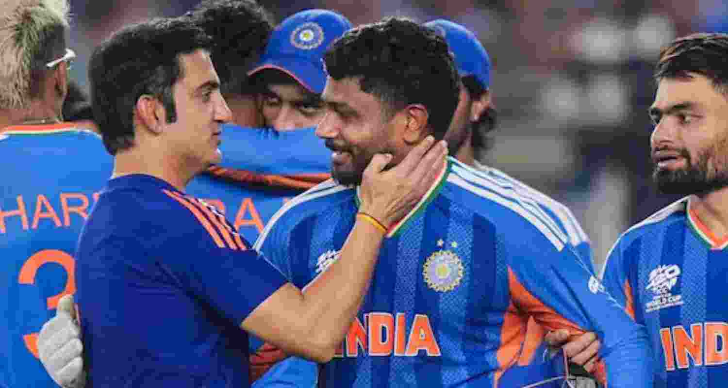 Gautam Gambhir says Sanju Samson can take the game away in the powerplay, praising his explosive batting after India’s T20 World Cup triumph.