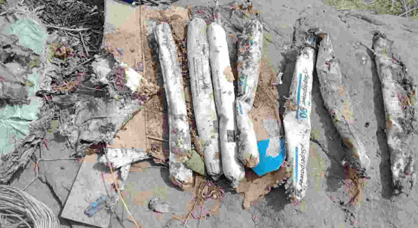 Mortar shell, 10 gelatin sticks found in J-K's Rajouri