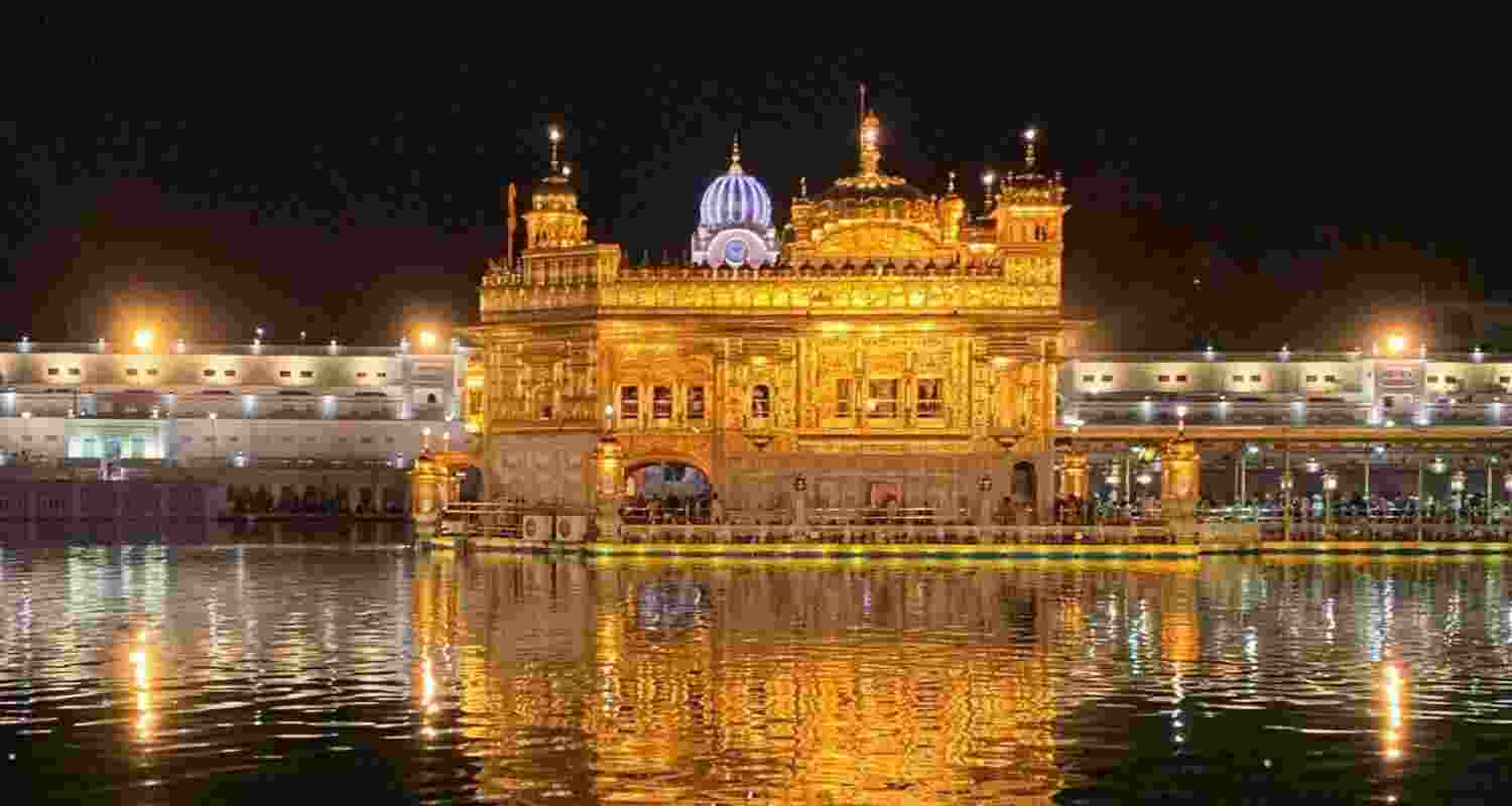 Golden Temple in Amritsar. Golden Temple in Amritsar.