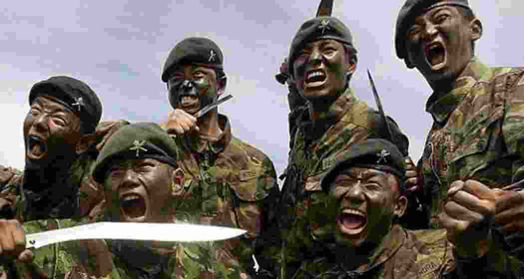 Fearless warriors of the Gorkha Regiment. File photo.