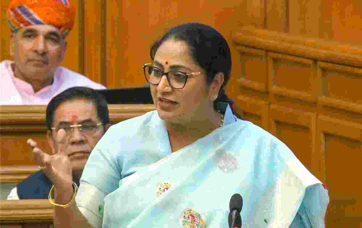 Delhi CM presents 'green budget', outlay at Rs 1,03,700 cr