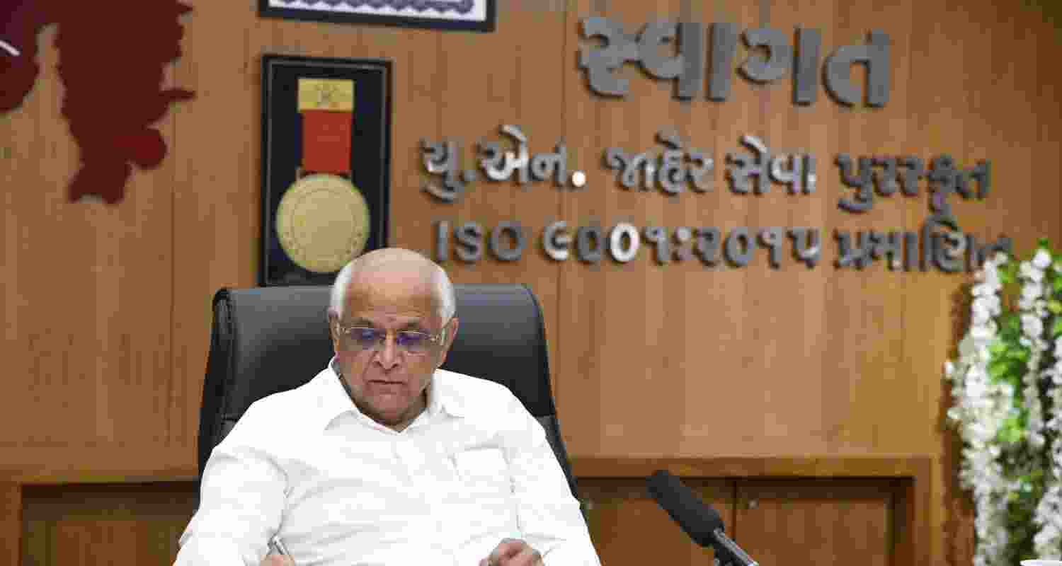 Gujarat Chief Minister Bhupendra Patel - file image.