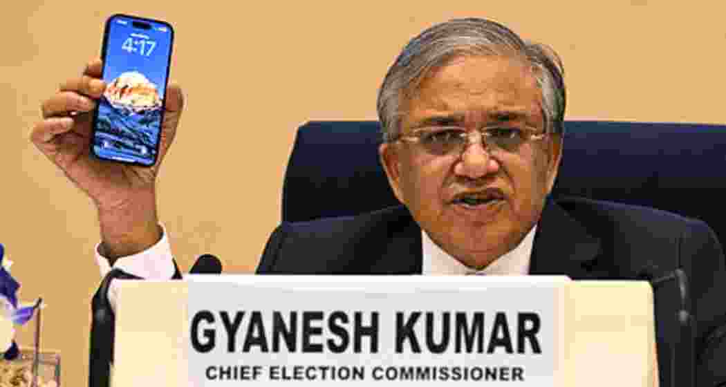 A file photo of Chief Election Commissioner Gyanesh Kumar. 