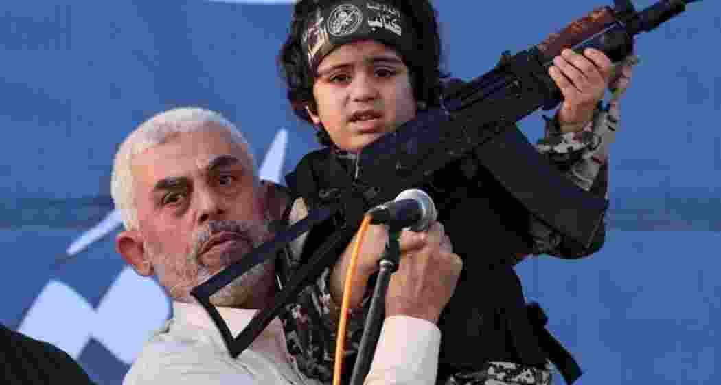 File photo of Hamas chief Yahya Sinwar.