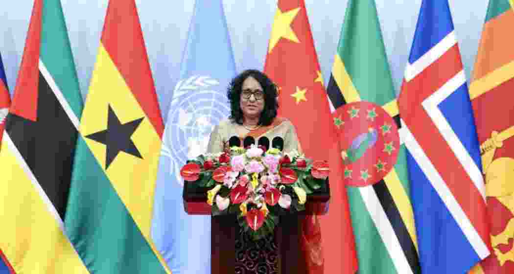 File photo of Sri Lankan PM Amarasuriya. 