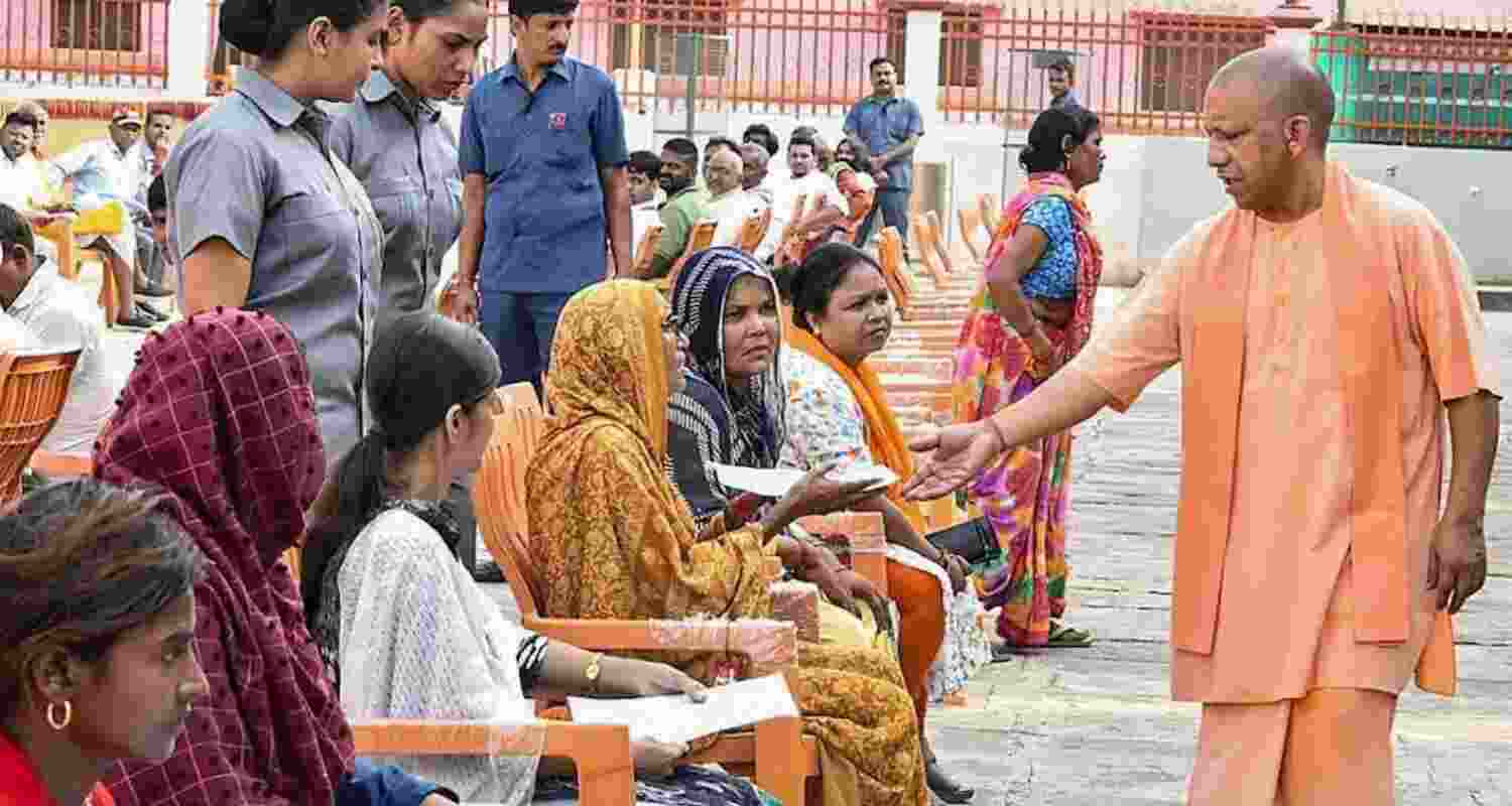 CM Yogi Adityanath Resumes Janata Darshan in Gorakhpur After Model Code of Conduct.