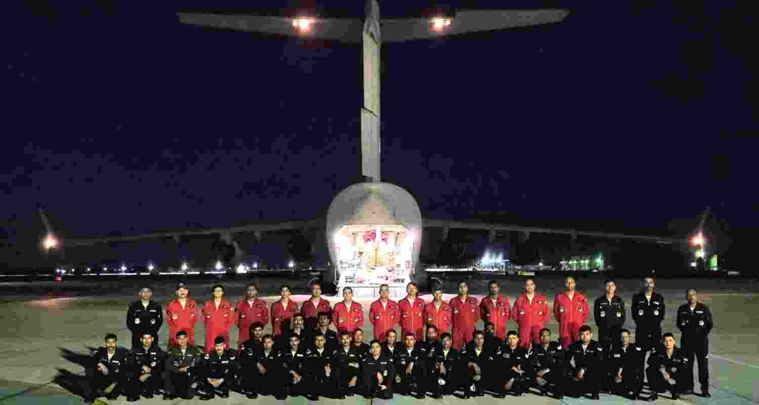 IAF Sarang Helicopters Head To Egypt Airshow For Debut.