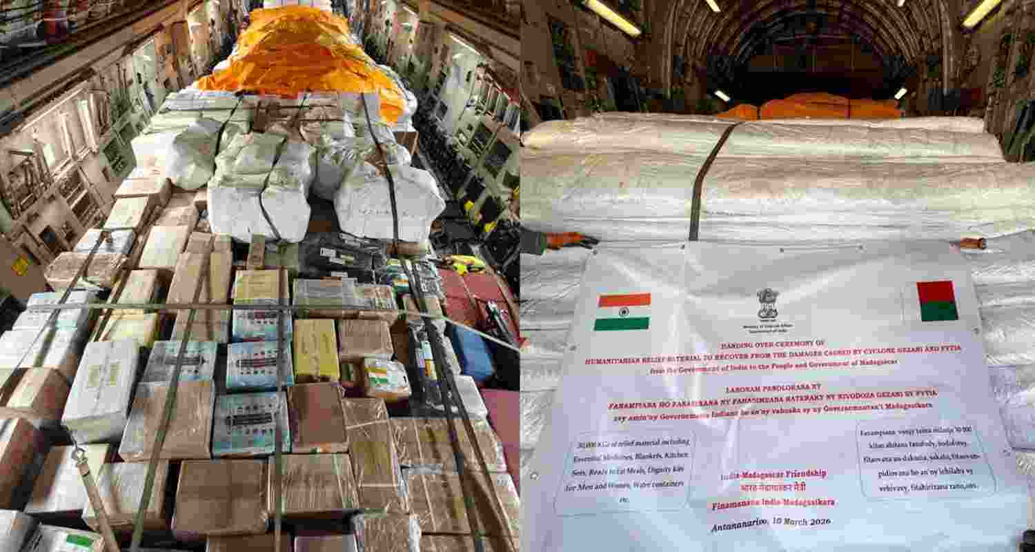 India sends 30 tonnes of humanitarian aid to Madagascar after Cyclones Fytia and Gezani, delivering medical supplies and relief material to support disaster-hit communities.