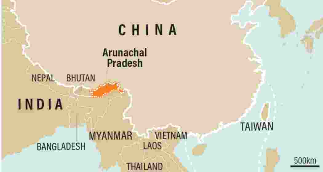 Map of Arunachal Pradesh, which India strongly asserts as its integral and inalienable territory, despite China's claims and ongoing attempts to annex neighbouring regions.