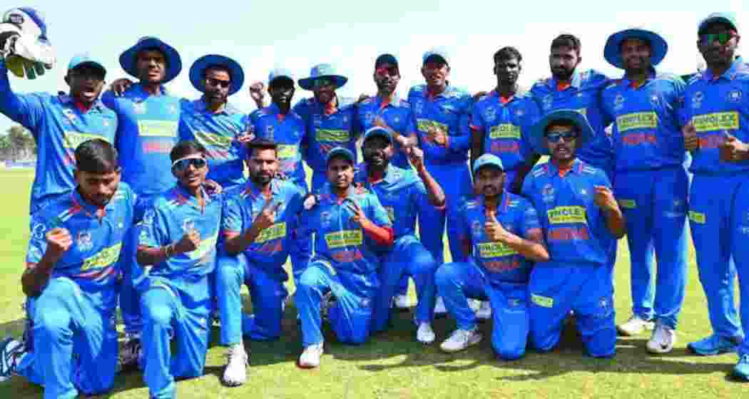 File photo of India's differently-abled cricket team.
