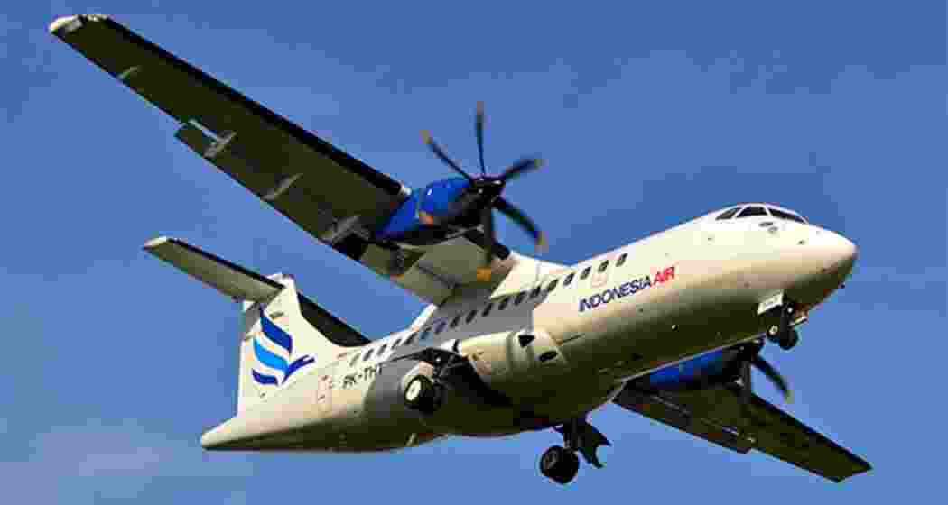 The turboprop ATR 42-500 was operated by Indonesia Air Transport (Indonesia Air Transport)