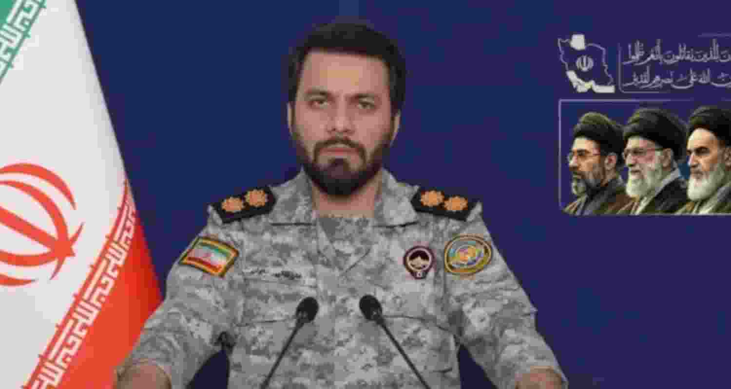 Iran's IRGC Spokesperson Ebrahim Zolfaghari. 
