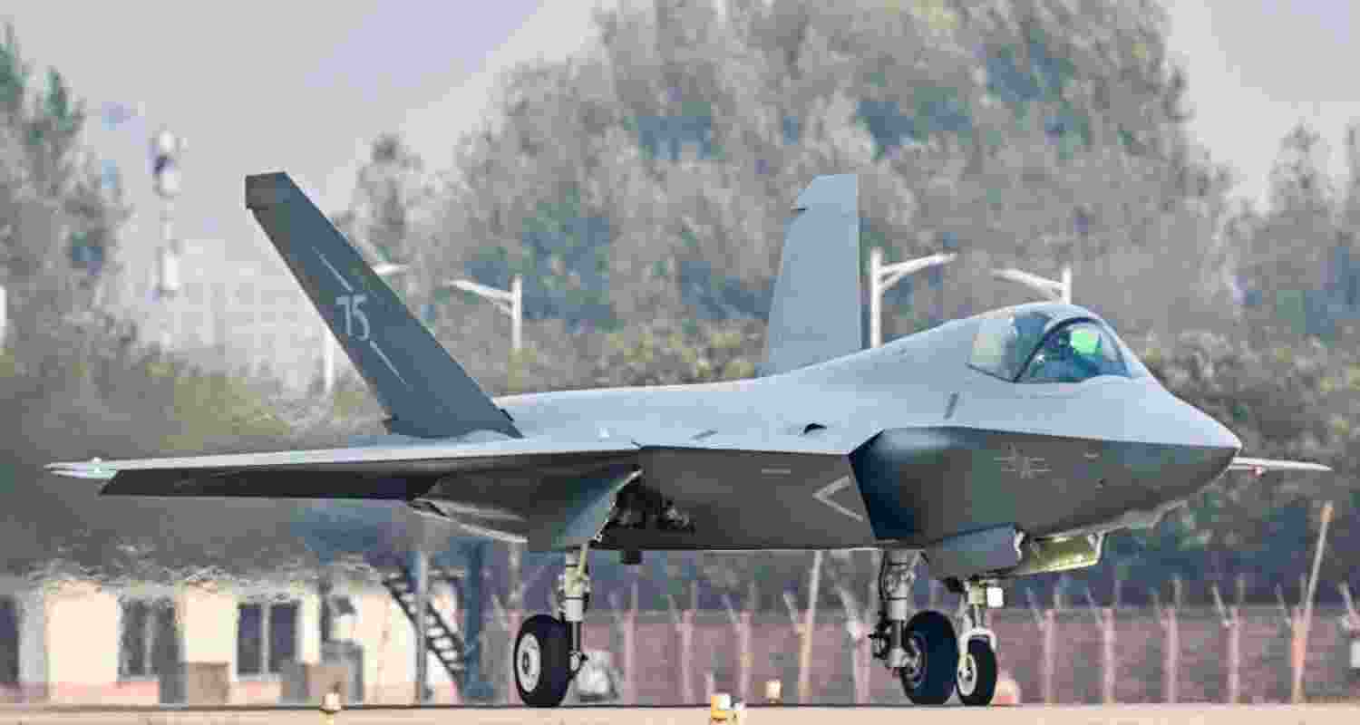 China's latest J-35 fifth generation fighter jet. Image: X