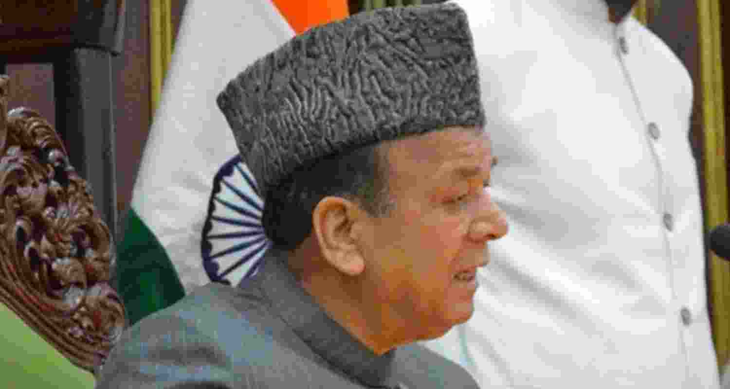 Jammu and Kashmir legislative assembly speaker, Abdul Rahim Rather. Image: X