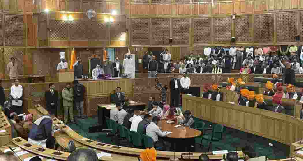 Newly elected J&K MLAs take oath during a historic ceremony, marking the end of a decade-long legislative hiatus.
