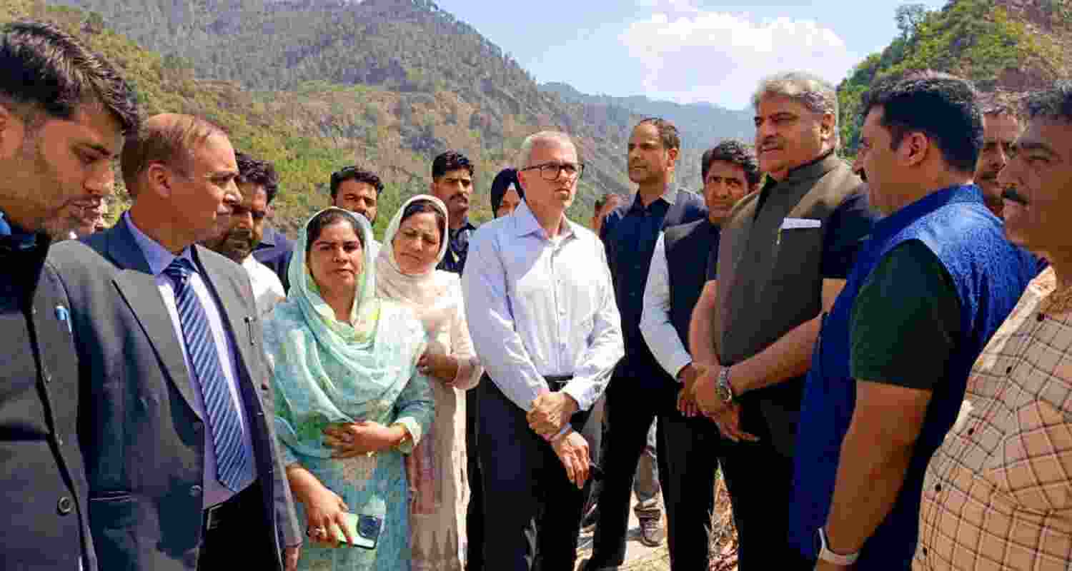 J&K Chief Minister Omar Abdullah visits Ramban district on Saturday to access the ground situation following flash floods. 