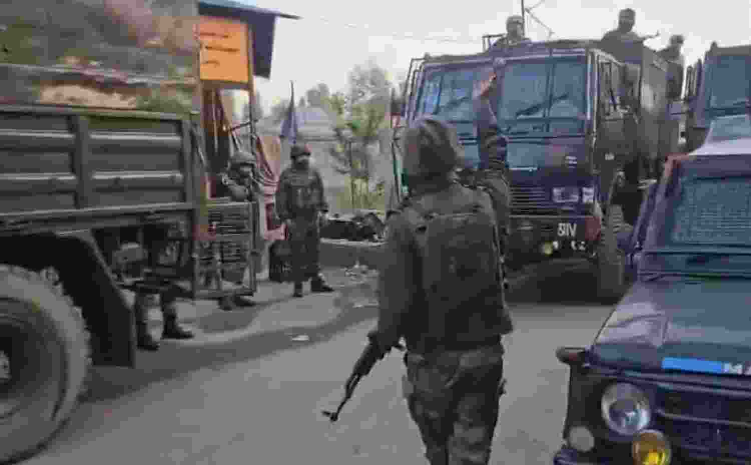 Encounter underway between security forces and terrorists in J&K