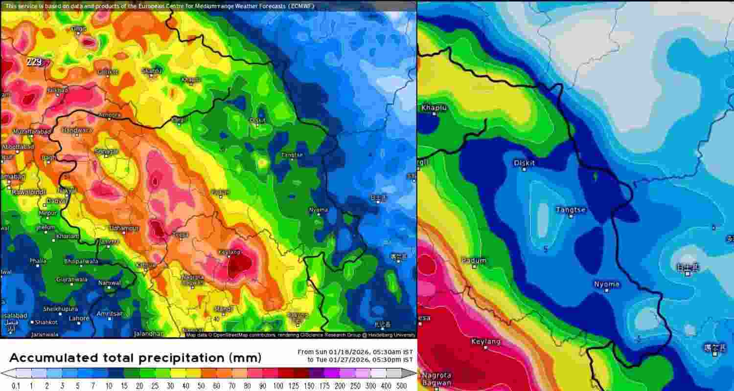 Kashmir Valley reels under intense cold after fresh snowfall, with temperatures plunging below zero and water bodies freezing during Chillai-Kalan