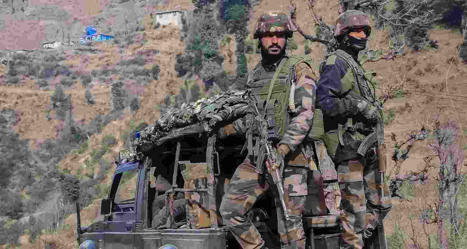 Security forces in Poonch. 